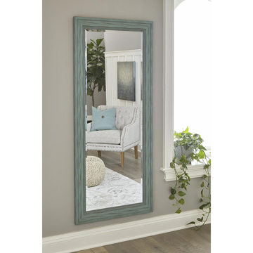 Picture of JACEE TEAL FLOOR MIRROR
