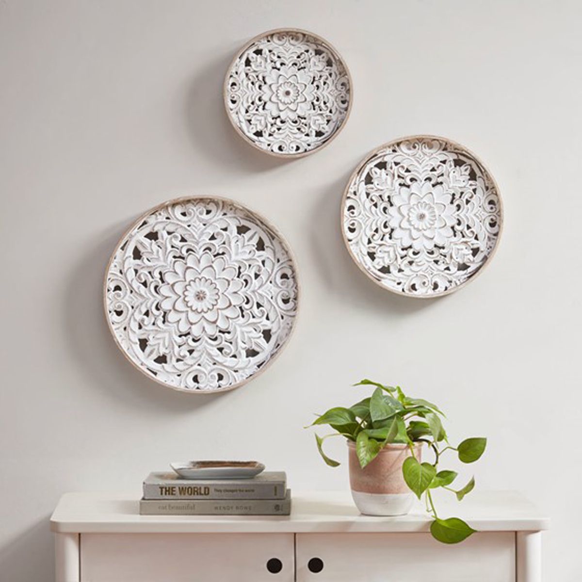 Picture of S/3 WD MEDALLION WALL DECOR