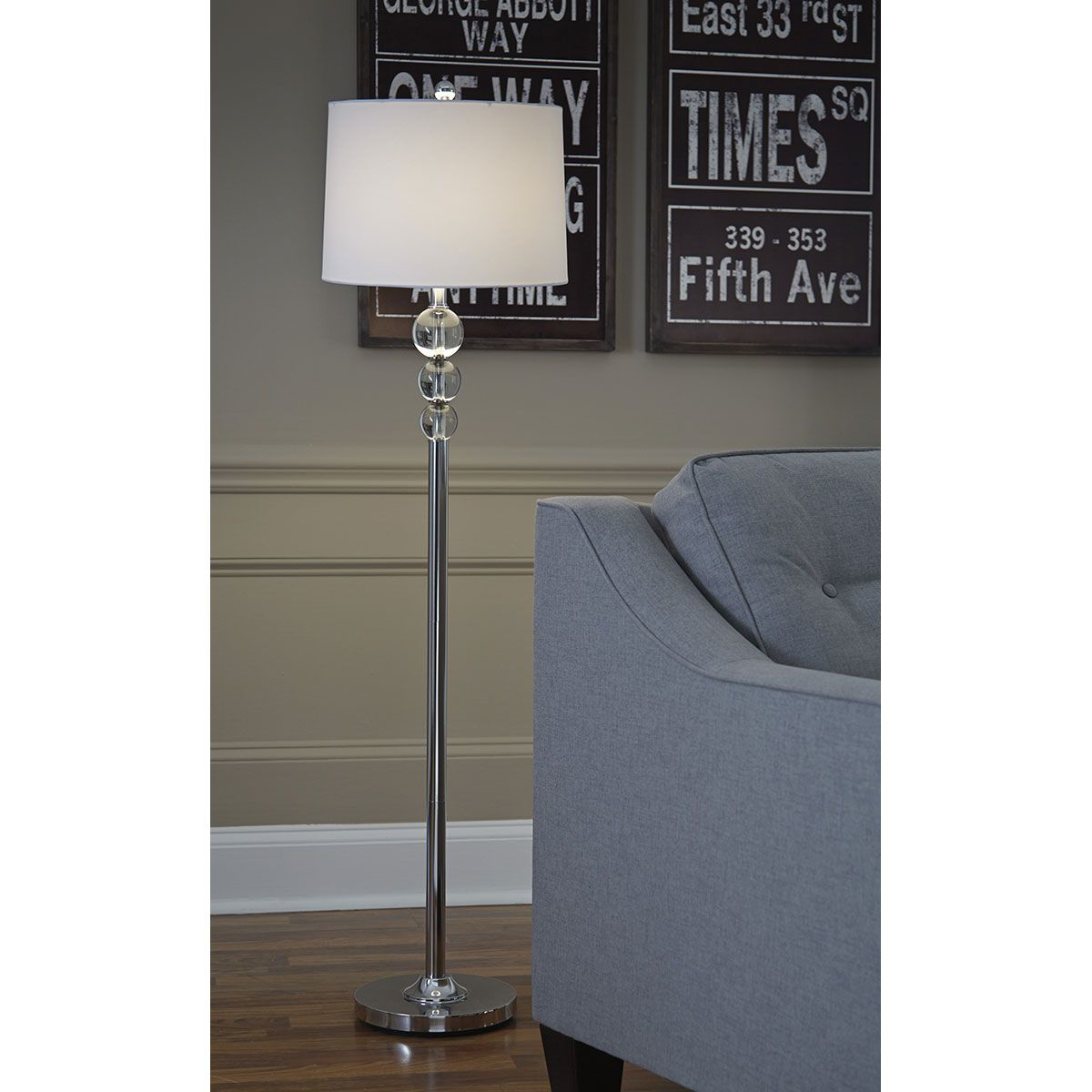 Picture of JOAQUIN CHROME FLOOR LAMP