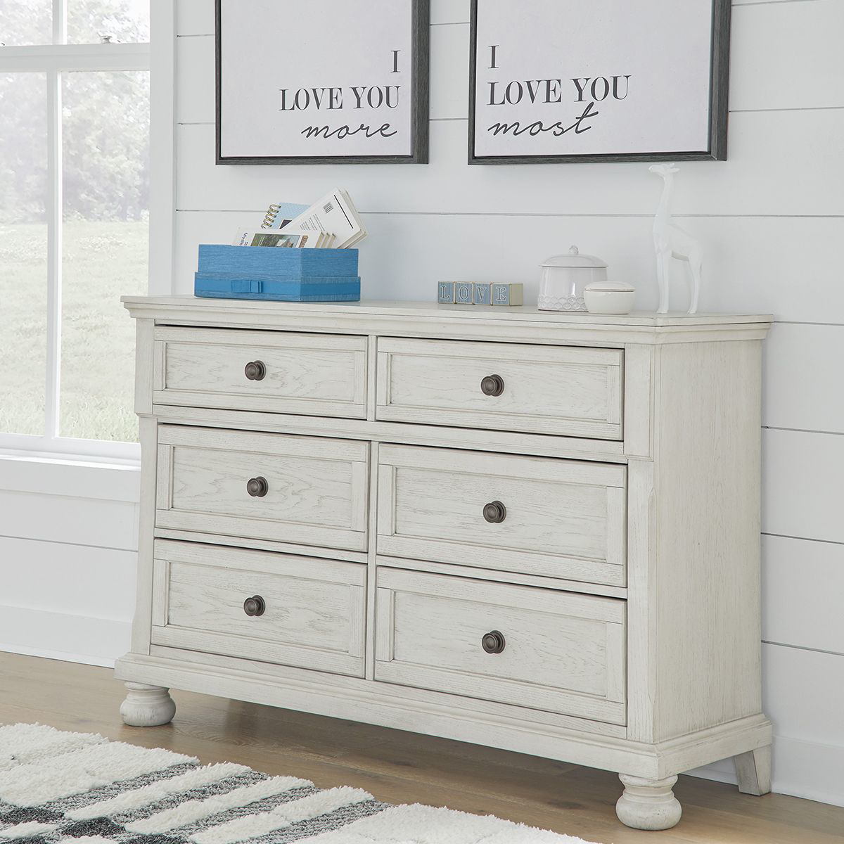 Picture of KENLEY WHT 6 DRAWER DRESSER