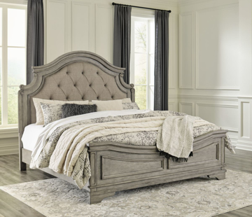 Picture of ROSLYN GRY KING UPH BED