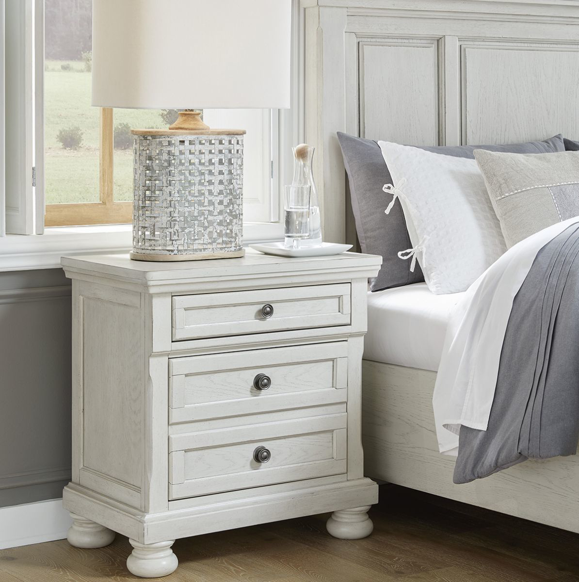 Picture of KENLEY WHT 3DR NIGHTSTAND