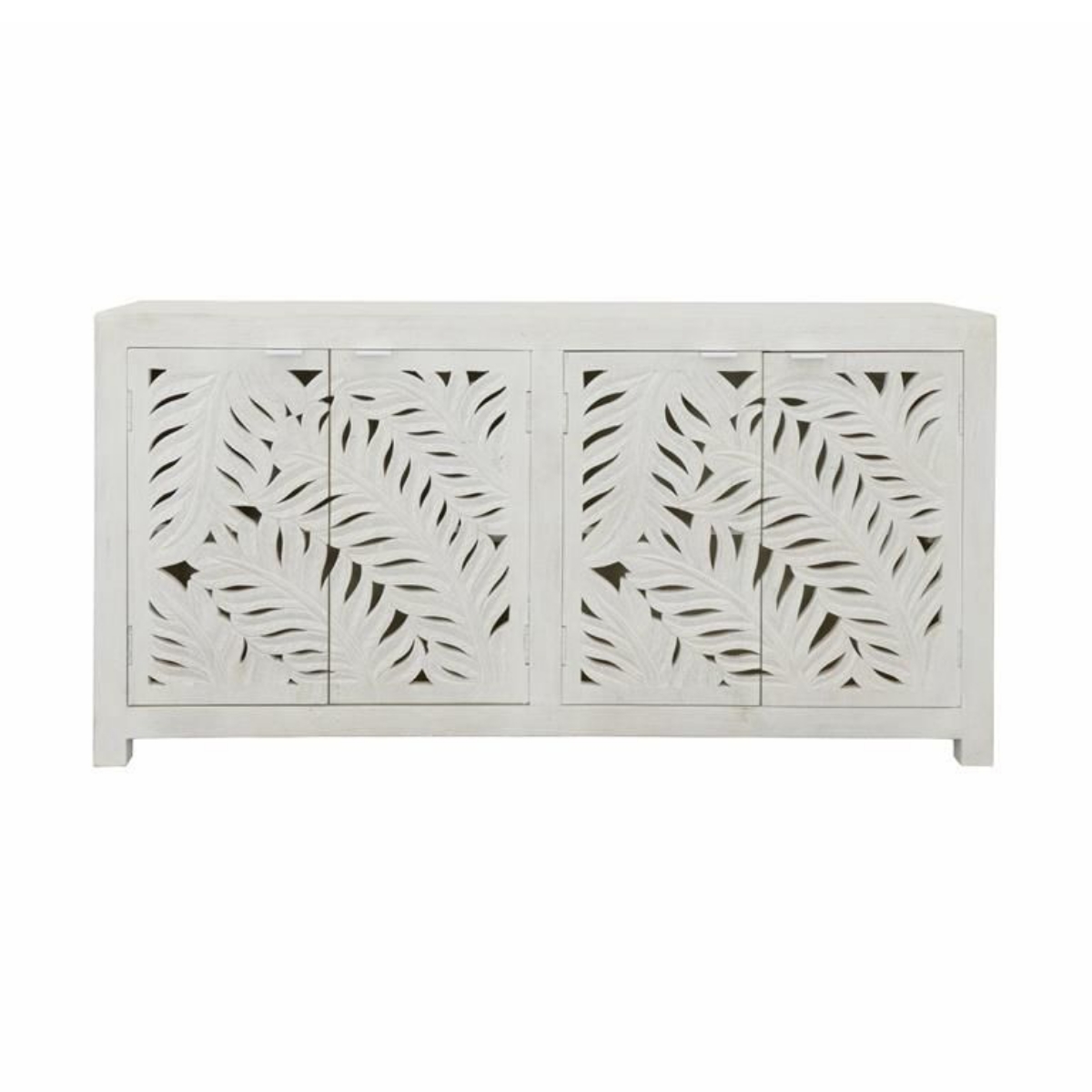 Picture of WHITE CARVED FRONT CREDENZA