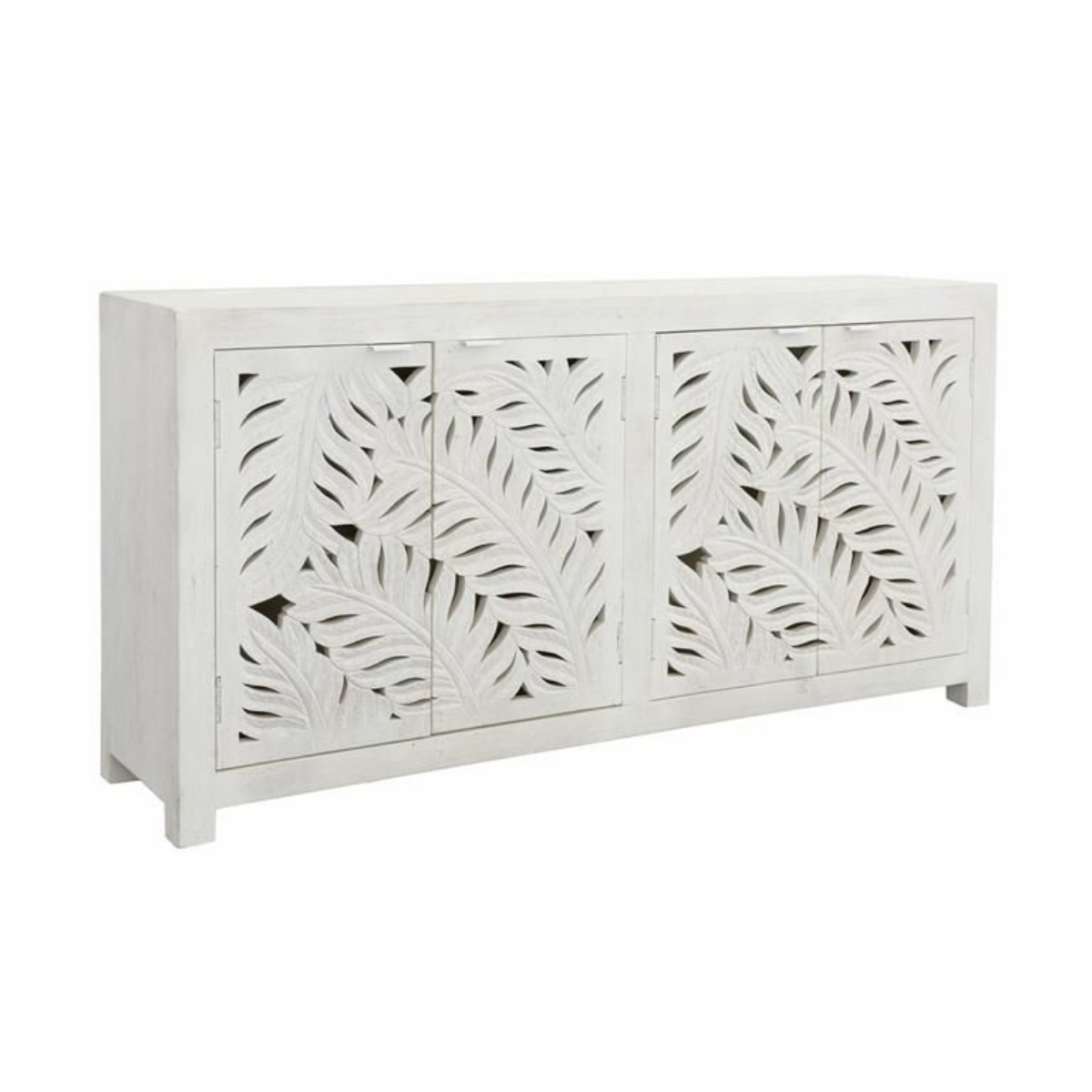 Picture of WHITE CARVED FRONT CREDENZA