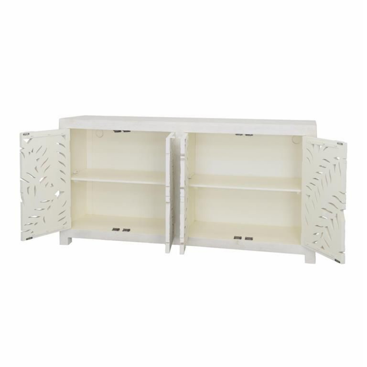 Picture of WHITE CARVED FRONT CREDENZA