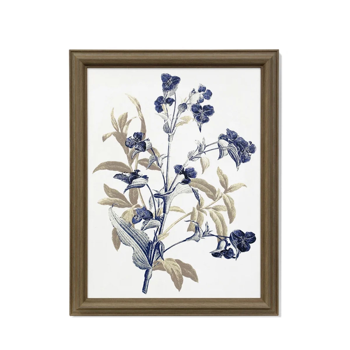 Picture of INDIGO FLORAL 22X27 FRMD ART