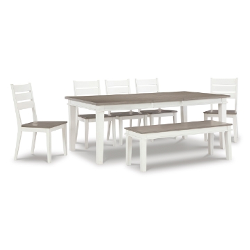 Picture of NICOLE 7PC DINING W/BENCH