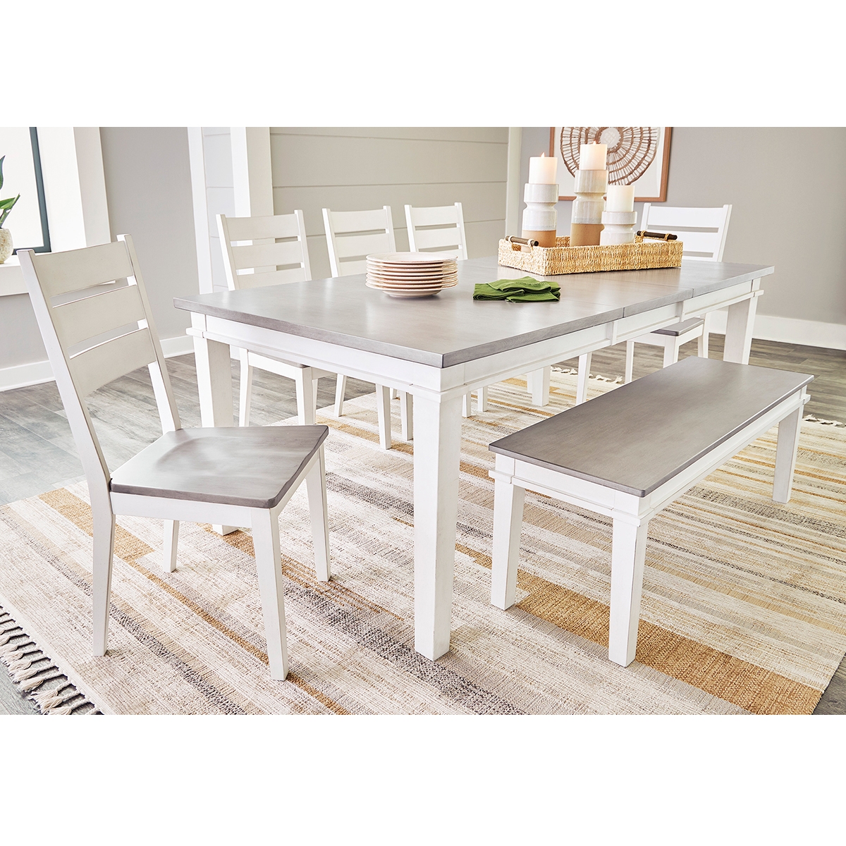 Picture of NICOLE 7PC DINING W/BENCH