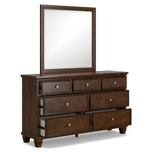 Picture of DANA BROWN DRESSER W/MIRROR