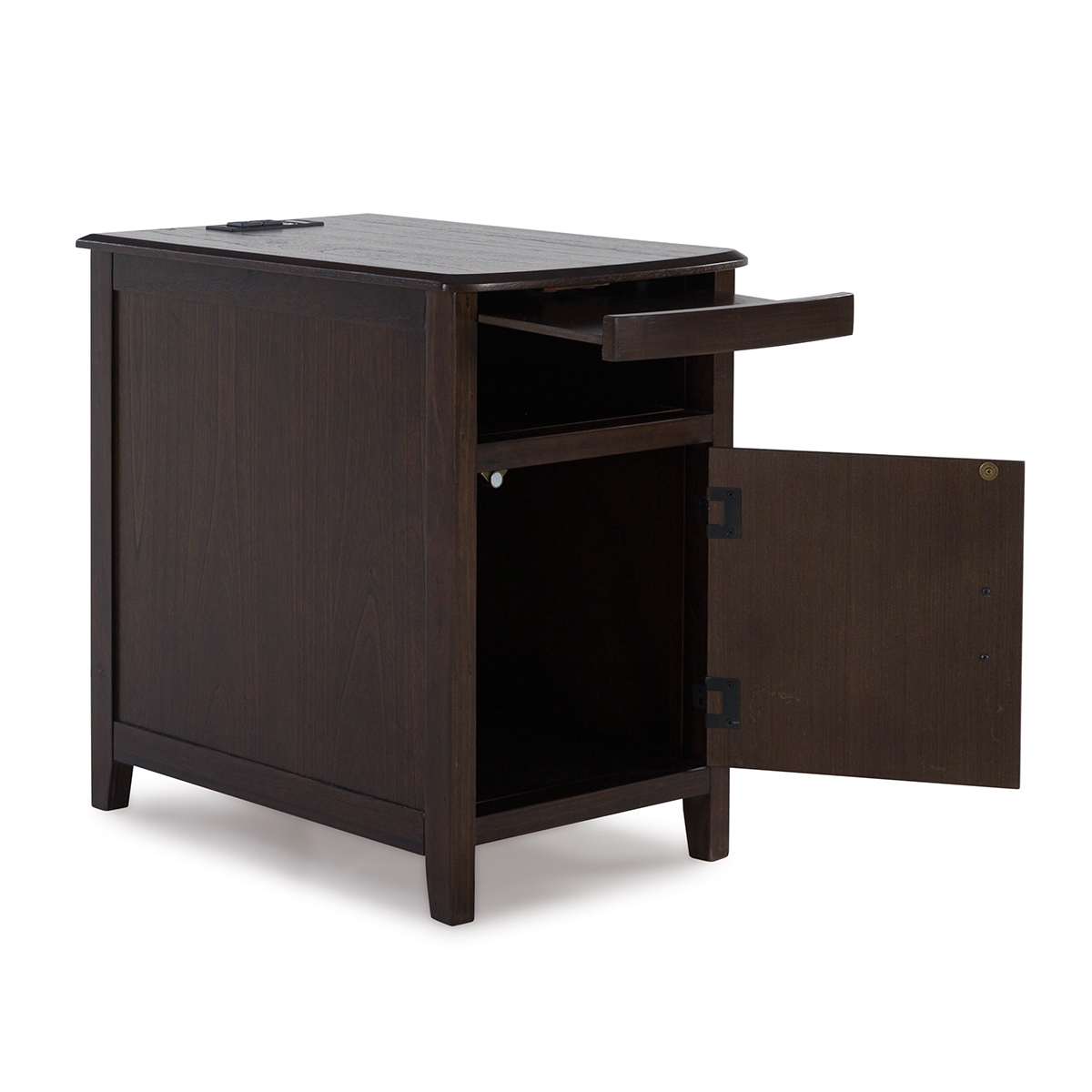 Picture of DANIEL DK BROWN CHAIRSIDE TABLE