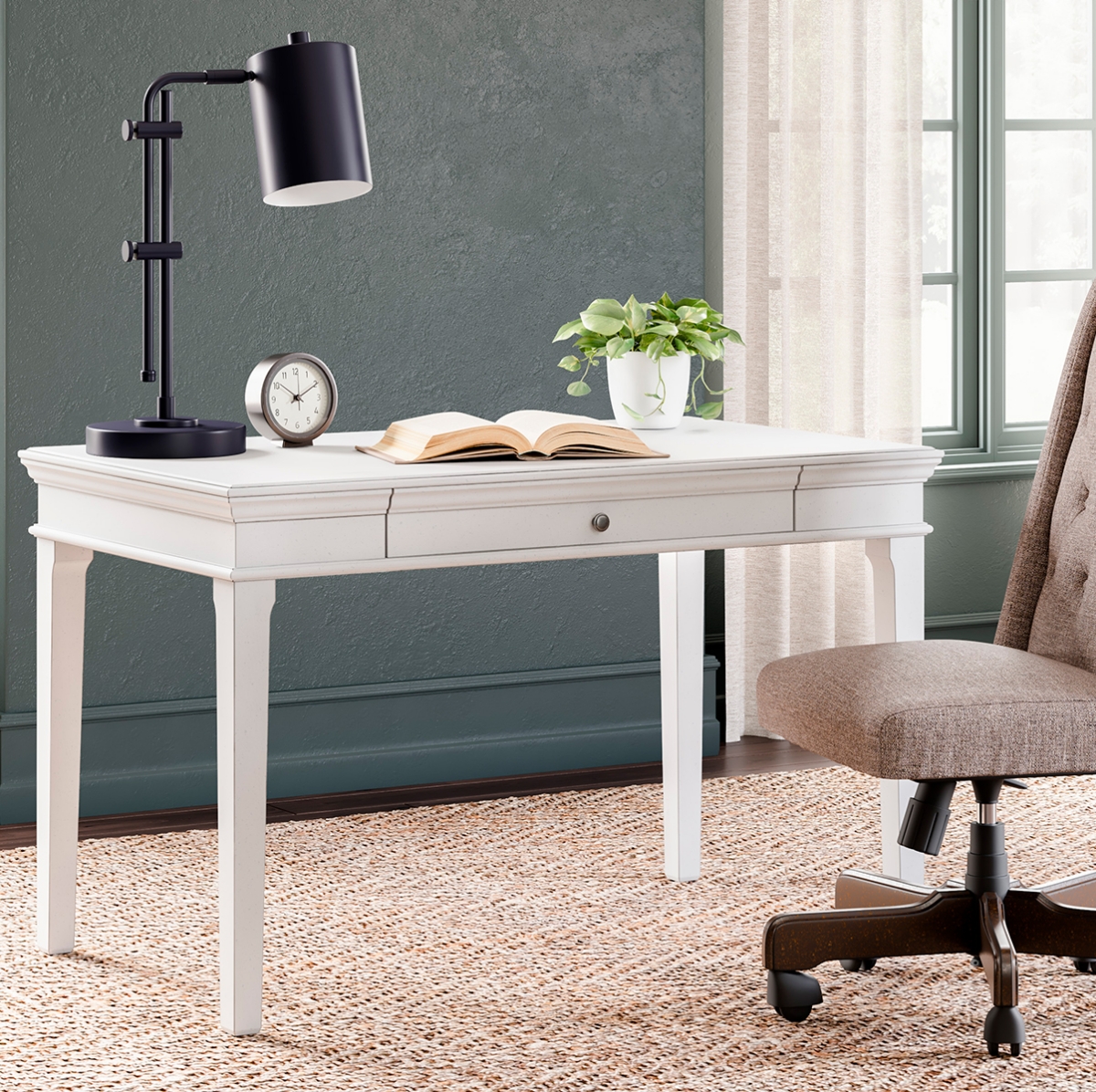 Picture of KALEN WHT 48" WRITING DESK