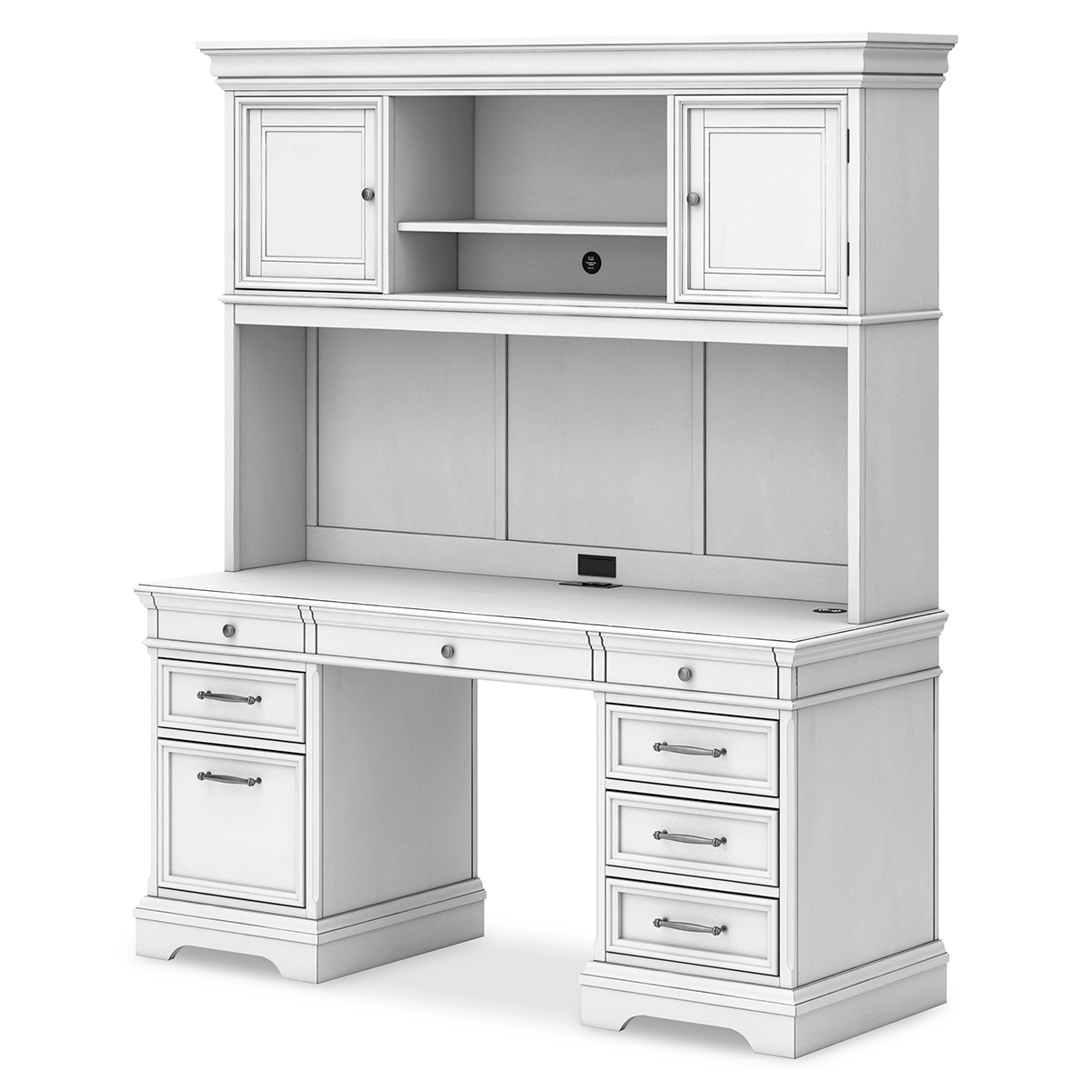 Picture of KALEN WH PED DESK W/HUTCH