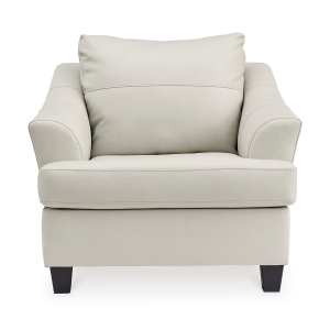 Picture of GENEVA WHT LEATHER CHAIR