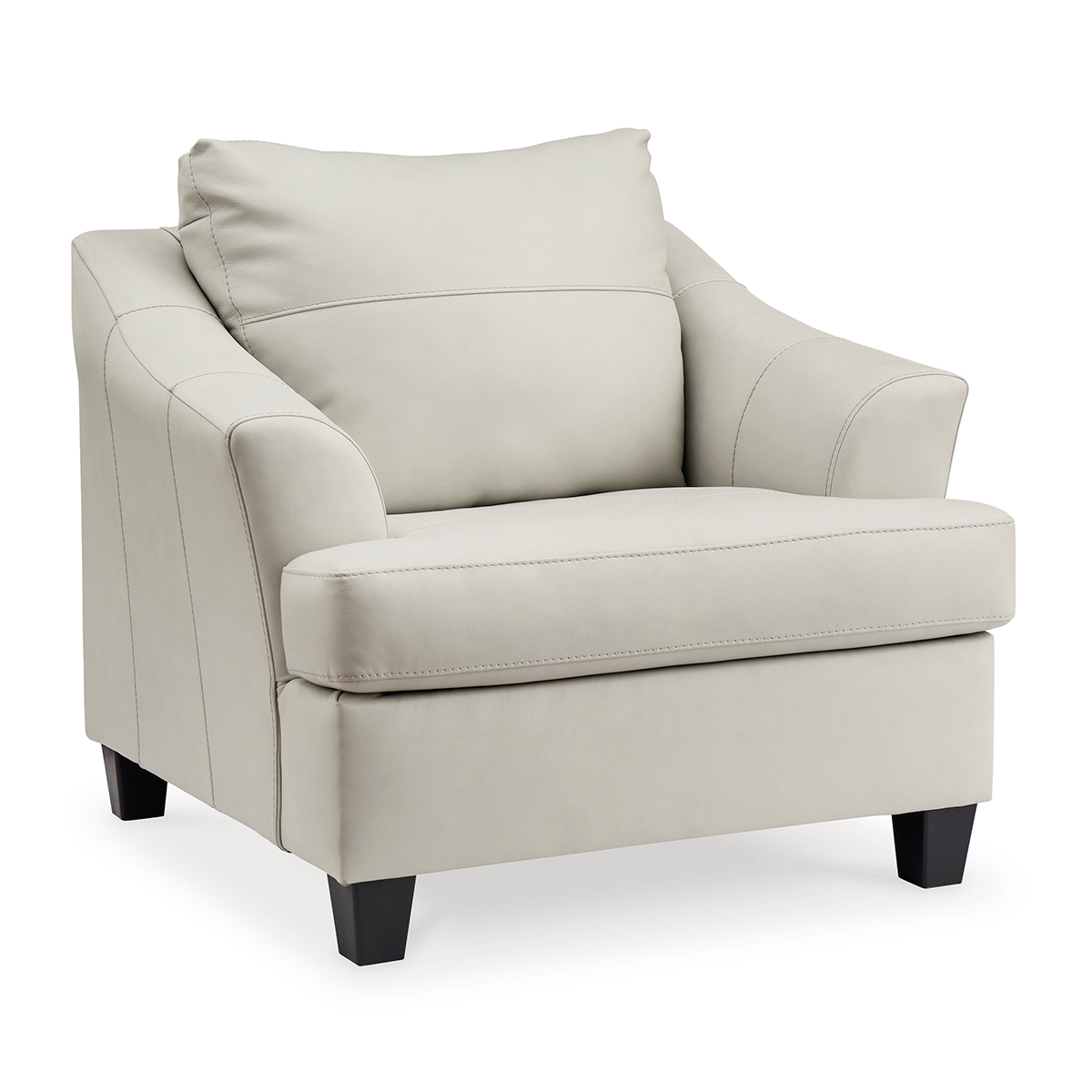 Picture of GENEVA WHITE LEATHER CHAIR