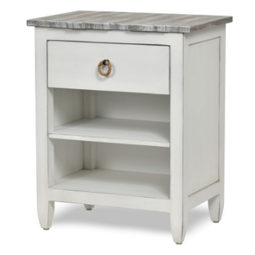 Picture of PICKET FENCE GREY NIGHTSTAND