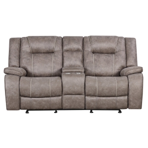 Picture of SHELTON MANUAL TAUPE LOVESEAT