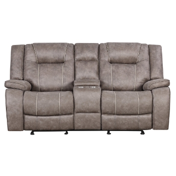 Picture of SHELTON MANUAL TAUPE LOVESEAT