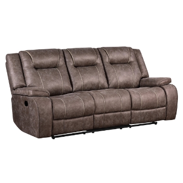Picture of SHELTON MANUAL BROWN SOFA