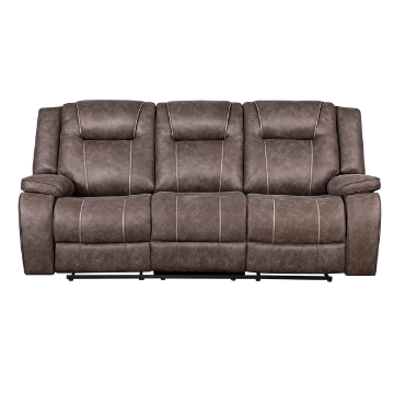 Picture of SHELTON MANUAL BROWN SOFA