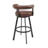 Picture of MAGNOLIA BLACK AND COFFEE 26" COUNTER STOOL