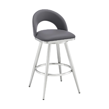 Picture of CHARLOTTE STEEL AND GREY 26" COUNTER STOOL