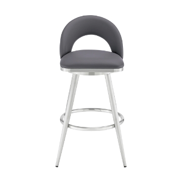 Picture of CHARLOTTE STEEL AND GREY 26" COUNTER STOOL