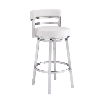 Picture of MADRID STEEL AND WHITE 26"COUNTER STOOL