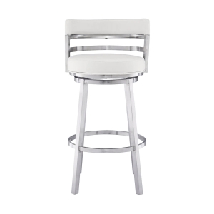 Picture of MADRID STEEL AND WHITE 26"COUNTER STOOL