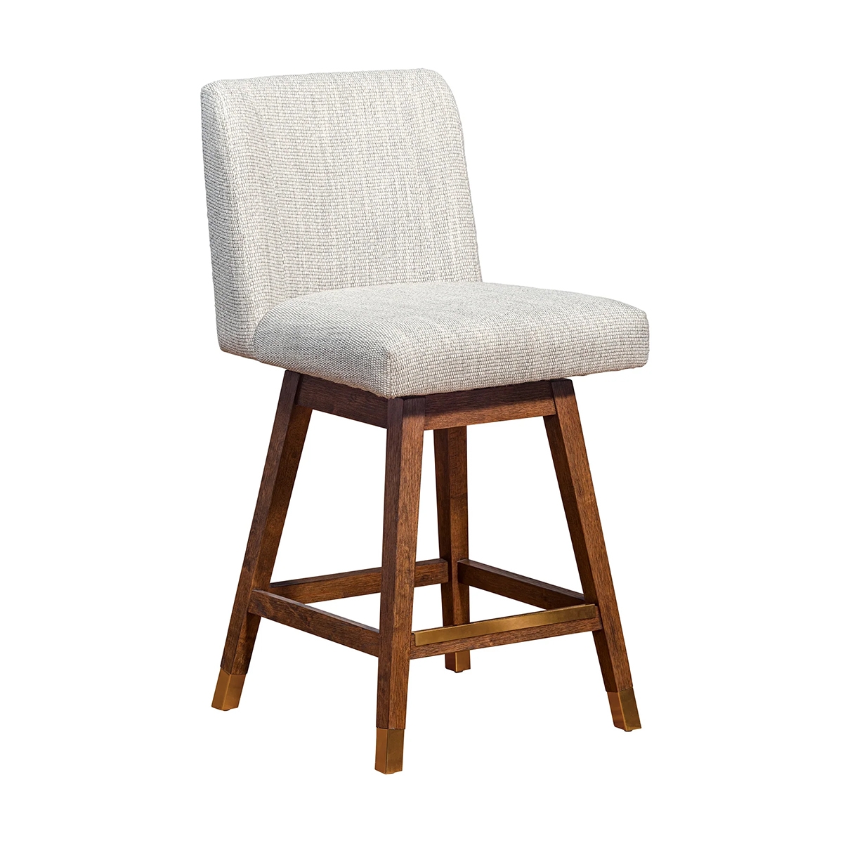 Picture of ISABELLA BROWN OAK AND BEIGE 26" COUNTER STOOL