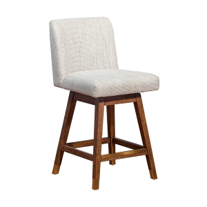 Picture of ISABELLA BROWN OAK AND BEIGE 26" COUNTER STOOL