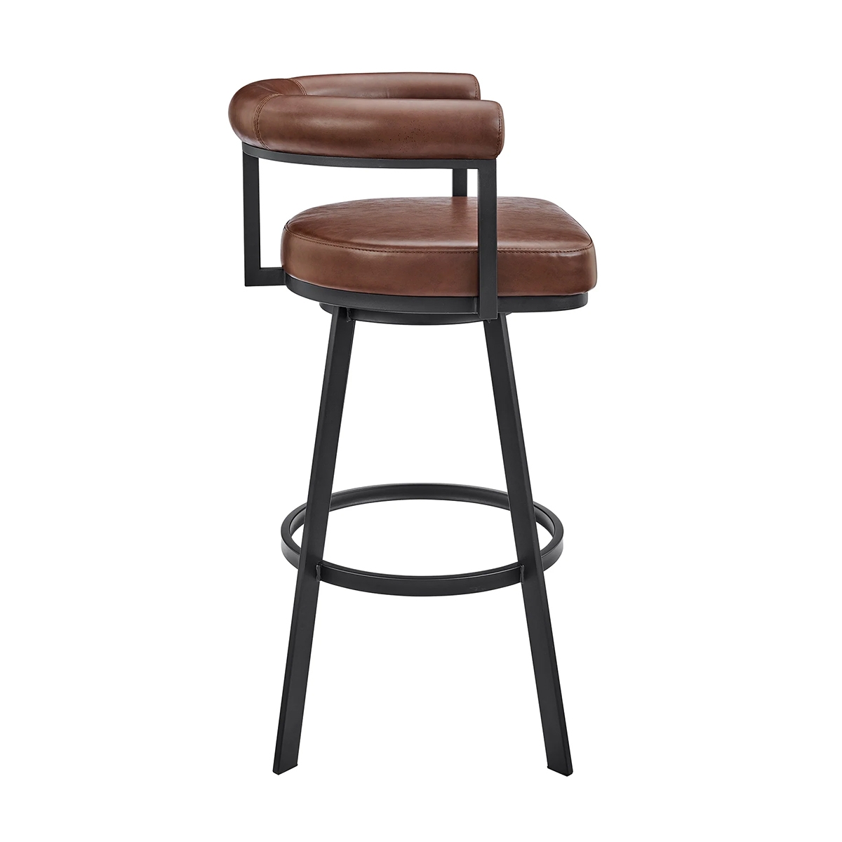 Picture of MAGNOLIA BLACK AND COFFEE 30" BARSTOOL