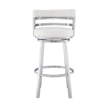 Picture of MADRID STEEL AND WHITE 30" BARSTOOL