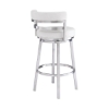 Picture of MADRID STEEL AND WHITE 30" BARSTOOL