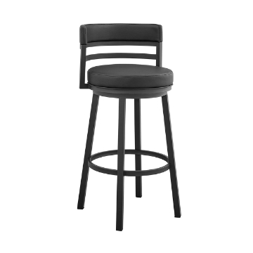 Picture of MADRID BLACK AND BLACK 30" BARSTOOL