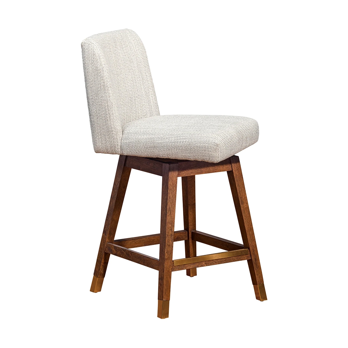 Picture of ISABELLA BROWN OAK AND BEIGE 30" BARSTOOL