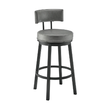 Picture of ZELDA BLACK AND GREY 30" BARSTOOL