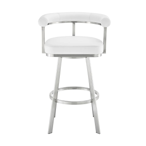 Picture of MAGNOLIA STEEL AND WHITE 26" COUNTER STOOL