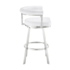 Picture of MAGNOLIA STEEL AND WHITE 26" COUNTER STOOL