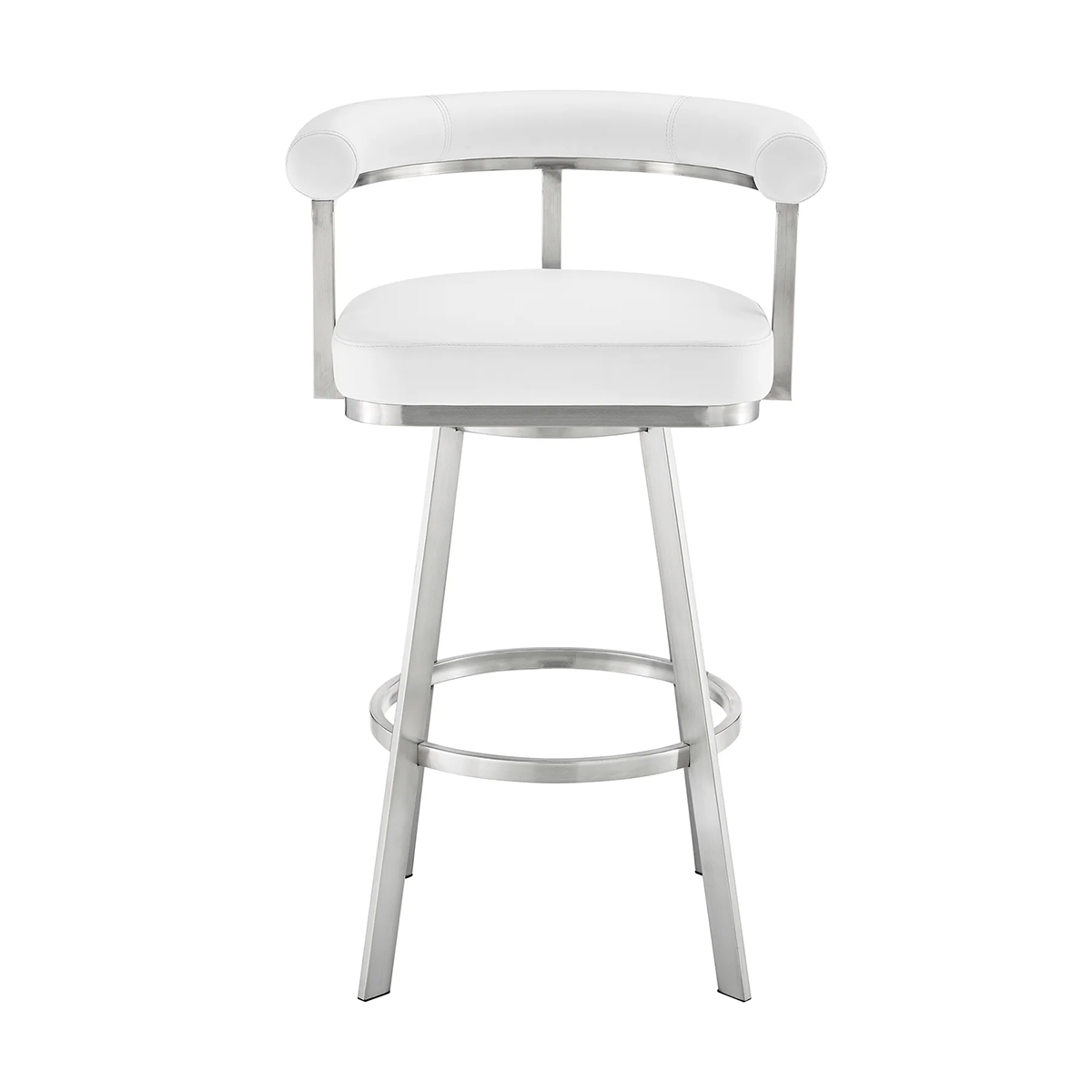 Picture of MAGNOLIA STEEL AND WHITE 30" BAR STOOL