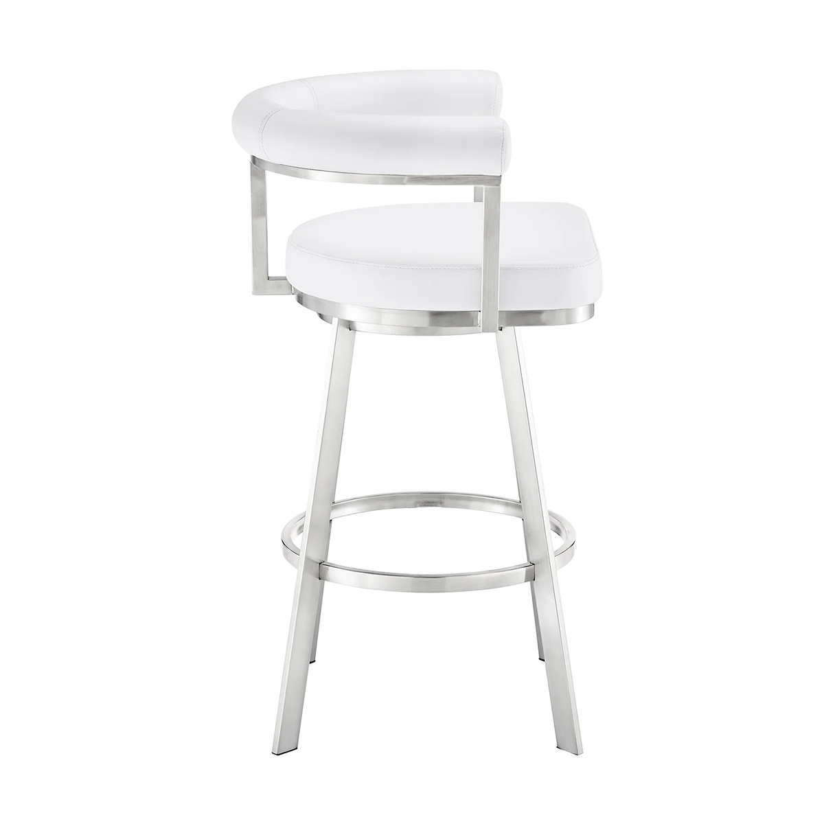 Picture of MAGNOLIA STEEL AND WHITE 30" BAR STOOL