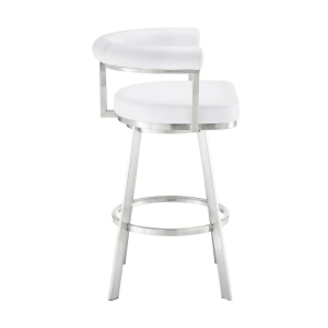 Picture of MAGNOLIA STEEL AND WHITE 30" BAR STOOL