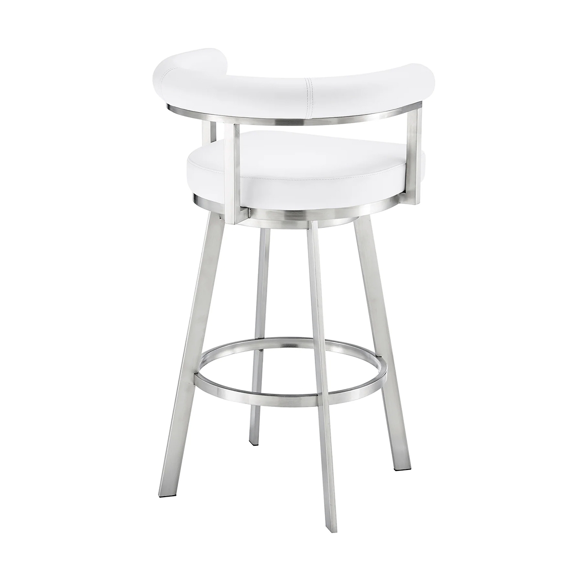 Picture of MAGNOLIA STEEL AND WHITE 30" BAR STOOL