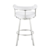 Picture of MAGNOLIA STEEL AND WHITE 30" BAR STOOL