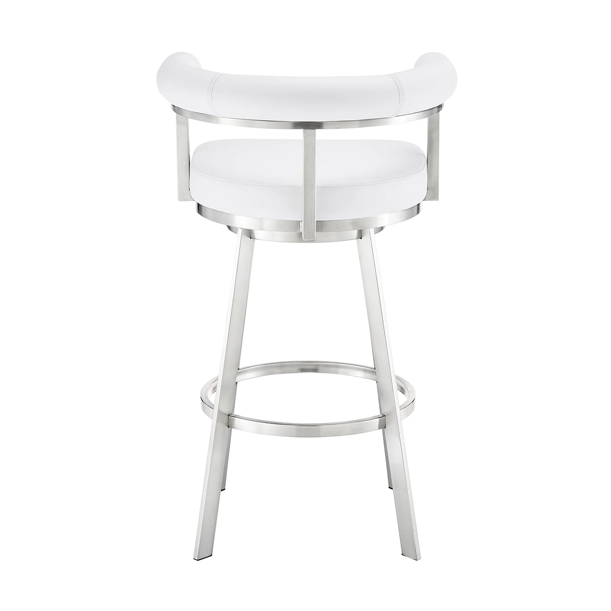 Picture of MAGNOLIA STEEL AND WHITE 30" BAR STOOL