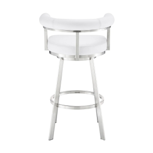 Picture of MAGNOLIA STEEL AND WHITE 30" BAR STOOL