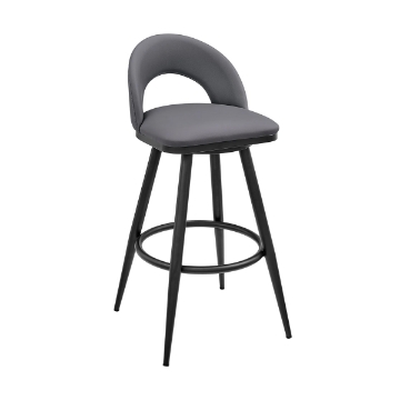 Picture of CHARLOTTE BLACK AND GRAY 26" COUNTER STOOL