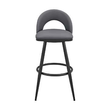 Picture of CHARLOTTE BLACK AND GRAY 26" COUNTER STOOL