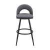Picture of CHARLOTTE BLACK AND GREY  30" BARSTOOL