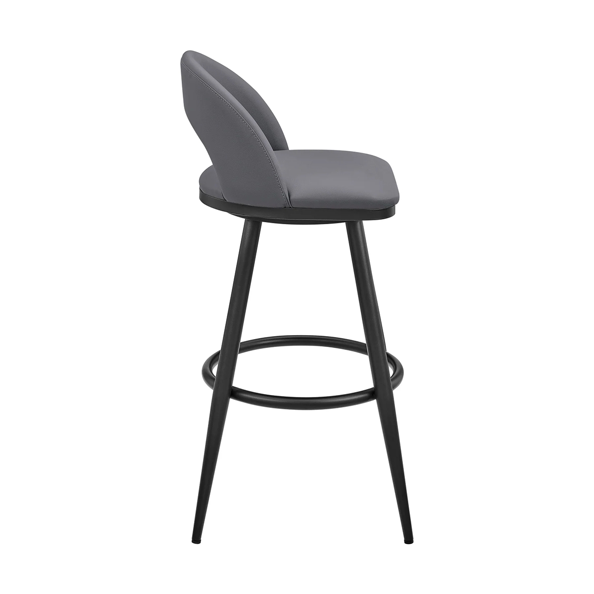 Picture of CHARLOTTE BLACK AND GREY  30" BARSTOOL
