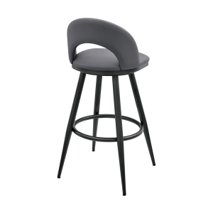 Picture of CHARLOTTE BLACK AND GREY  30" BARSTOOL